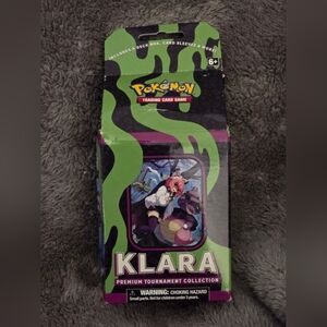 Pokémon TCG "KLARA" Premium Tournament Collection W/ DECK BOX CARD SLEEVES